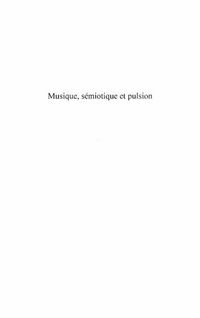 Produktbild: Musique, semiotique et pulsion