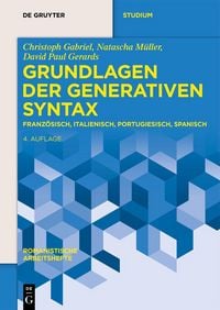 Produktbild: Grundlagen der generativen Syntax
