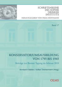 Produktbild: Konservatoriumsausbildung von 1795 bis 1945