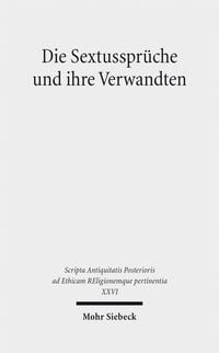 Produktbild: Die Sextusspr&uuml;che und ihre Verwandten