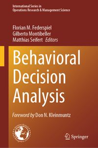 Produktbild: Behavioral Decision Analysis
