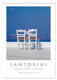 Produktbild: SANTORINI - INSEL DES LICHTS (Wandkalender 2026 DIN A4 hoch), CALVENDO Monatskalender