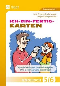 Produktbild: Ich-bin-fertig-Karten Englisch Klassen 5-6