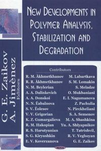 Produktbild: New Developments in Polymer Analysis, Stabilisation & Degradation