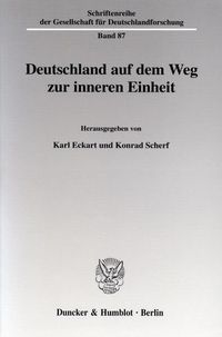Produktbild: Deutschland auf dem Weg zur inneren Einheit.