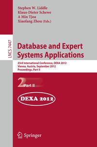 Database and Expert Systems Applications Stephen W. Liddle