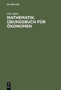 Produktbild: Mathematik. &Uuml;bungsbuch f&uuml;r &Ouml;konomen