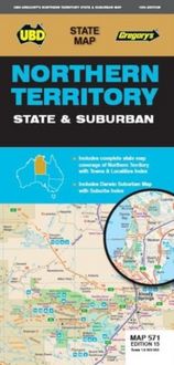 Produktbild: UBD Gregory's: Northern Territory State & Suburban Map 571 1