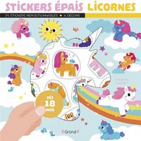 Produktbild: Stickers &eacute;pais : licornes