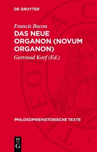 Produktbild: Das Neue Organon (Novum Organon)