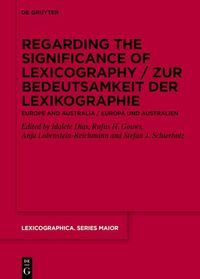 Produktbild: Regarding the Significance of Lexicography / Zur Bedeutsamkeit der Lexikographie