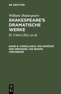 Produktbild: Coriolanus. Die Kom&ouml;die der Irrungen. Die beiden Veroneser