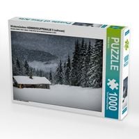 Produktbild: CALVENDO Puzzle Winterm&auml;rchen HEMMERSUPPENALM II (schwarz) | 1000 Teile Lege-Gr&ouml;&szlig;e 64x48cm Foto-Puzzle f&uuml;r gl&uuml;ckliche Stunden