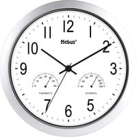 Produktbild: Mebus 06992 Quarz Wanduhr 25.5cm Silber