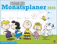 Bild vom Artikel Peanuts Monatsplaner 2024. Praktischer Wandplaner mit den bekannten Peanuts-Comics. Kultiger Wandkalender zum Eintragen. Terminkalender mit lustigen B vom Autor 
