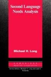 Produktbild: Second Language Needs Analysis