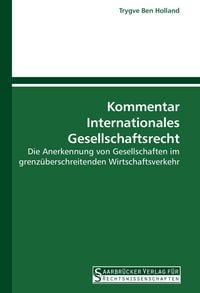 Produktbild: Kommentar Internationales Gesellschaftsrecht