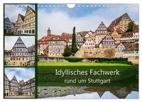 Produktbild: Idyllisches Fachwerk rund um Stuttgart (Wandkalender 2027 DIN A4 quer), CALVENDO Monatskalender
