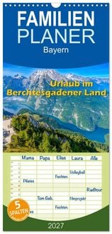 Produktbild: Familienplaner 2027 - Urlaub im Berchtesgadener Land mit 5 Spalten (Wandkalender, 21 x 45 cm) CALVENDO