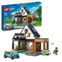 Bild vom Artikel LEGO City 60398 Familienhaus mit Elektroauto Set, Puppenhaus mit Zubehör vom Autor 