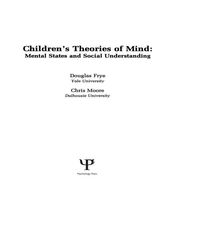 Produktbild: Children's Theories of Mind