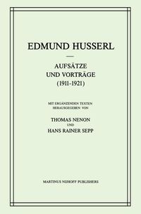 Bild vom Artikel Aufsätze und Vorträge (1911–1921) vom Autor Edmund Husserl