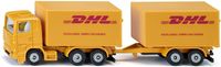 Bild vom Artikel SIKU 1694 - LKW mit Anhänger DHL, Modellauto, Auto vom Autor 
