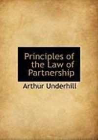 Produktbild: Principles of the Law of Partnership