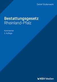 Produktbild: Bestattungsgesetz Rheinland-Pfalz
