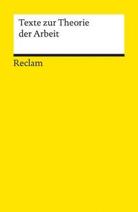 Produktbild: Texte zur Theorie der Arbeit