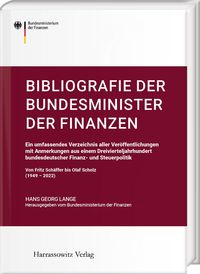 Produktbild: Bibliografie der Bundesminister der Finanzen