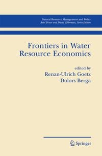 Produktbild: Frontiers in Water Resource Economics