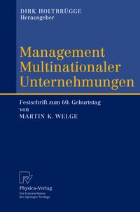 Produktbild: Management Multinationaler Unternehmungen