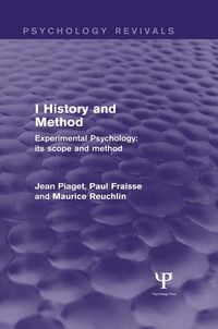 Produktbild: Experimental Psychology Its Scope and Method: Volume I (Psychology Revivals)