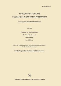 Produktbild: Sonderfragen bei Breitband-Schlitzantennen