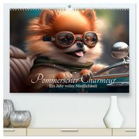 Produktbild: Pommerscher Charmeur Ein Jahr voller Niedlichkeit (hochwertiger Premium Wandkalender 2026 DIN A2 quer), Kunstdruck in Hochglanz