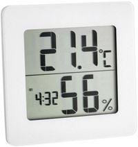 Produktbild: TFA Dostmann 30.5033.02 Thermo-/Hygrometer Wei&szlig; 30.5033.02