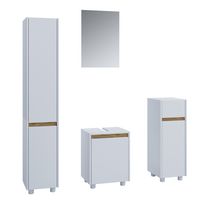 Produktbild: 4-tlg. Badm&ouml;bel Set Komplett Badschrank Cosila M