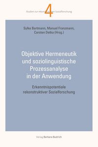 Produktbild: Objektive Hermeneutik und soziolinguistische Prozessanalyse in der Anwendung