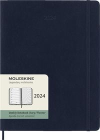 Bild vom Artikel Moleskine 12 Monate Wochen Notizkalender 2024, Xl, 1 Wo = 1 Seite, Rechts Linierte Seite, Soft Cover, Saphir vom Autor 