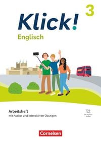 Produktbild: Klick! Band 3: 7. Schuljahr- Englisch - Ausgabe ab 2023 - Arbeitsheft Audios und interaktiven &Uuml;bungen