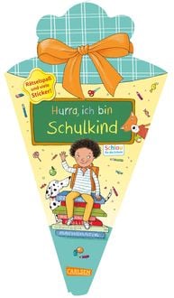 Bild vom Artikel Schlau für die Schule: Hurra, ich bin Schulkind (Schultüte mint/gelb) vom Autor Christine Mildner