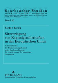 Produktbild: Sitzverlegung von Kapitalgesellschaften in der Europ&auml;ischen Union