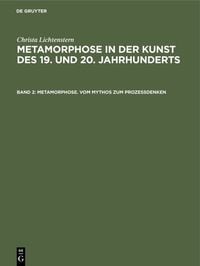 Produktbild: Metamorphose. Vom Mythos zum Proze&szlig;denken
