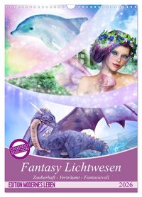 Produktbild: Fantasy Lichtwesen (Wandkalender 2026 DIN A3 hoch), CALVENDO Monatskalender