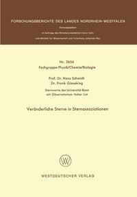 Produktbild: Ver&auml;nderliche Sterne in Sternassoziationen