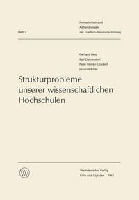 Produktbild: Strukturprobleme unserer wissenschaftlichen Hochschulen