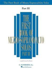 Produktbild: First Book of Mezzo-Soprano Solos - Part III
