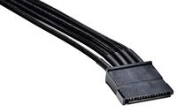 Produktbild: BeQuiet Strom Anschlusskabel [1x SATA-Strom-Stecker 15pol. - 1x bequiet! Stromanschluss modular] 0.60 m Schwarz