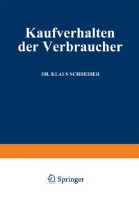 Produktbild: Kaufverhalten der Verbraucher